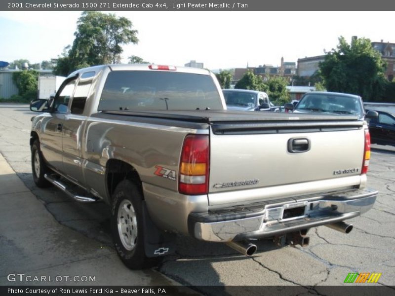 Light Pewter Metallic / Tan 2001 Chevrolet Silverado 1500 Z71 Extended Cab 4x4
