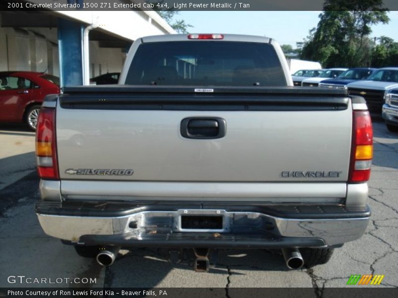 Light Pewter Metallic / Tan 2001 Chevrolet Silverado 1500 Z71 Extended Cab 4x4