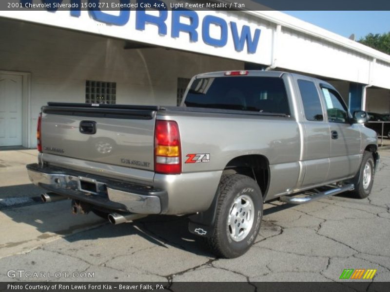 Light Pewter Metallic / Tan 2001 Chevrolet Silverado 1500 Z71 Extended Cab 4x4