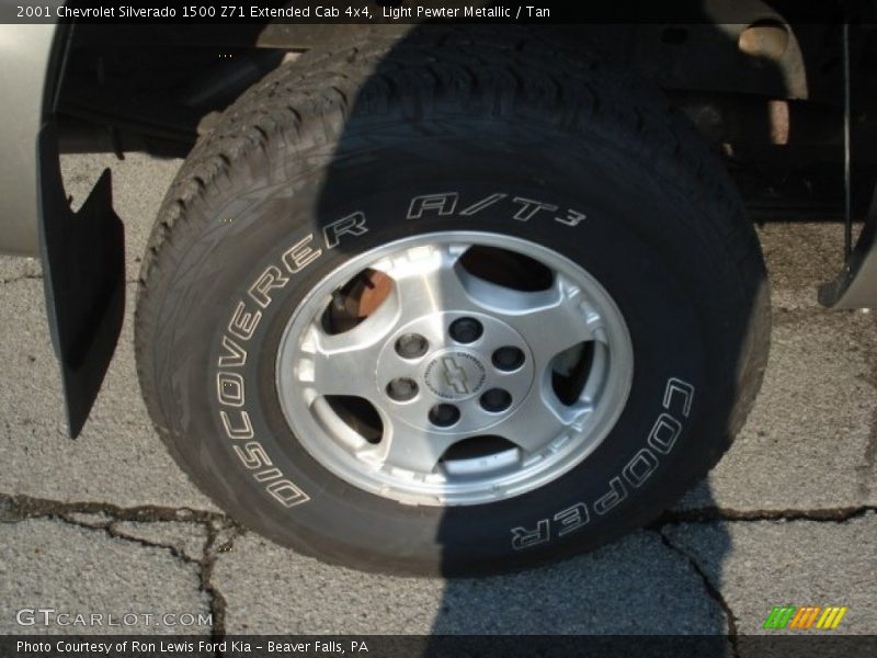Light Pewter Metallic / Tan 2001 Chevrolet Silverado 1500 Z71 Extended Cab 4x4