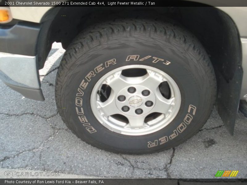 Light Pewter Metallic / Tan 2001 Chevrolet Silverado 1500 Z71 Extended Cab 4x4