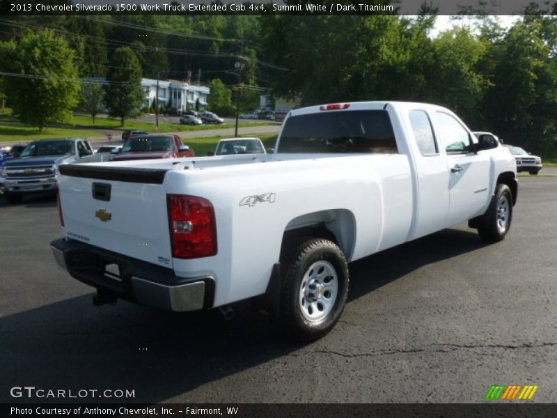 Summit White / Dark Titanium 2013 Chevrolet Silverado 1500 Work Truck Extended Cab 4x4