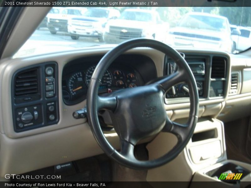 Light Pewter Metallic / Tan 2001 Chevrolet Silverado 1500 Z71 Extended Cab 4x4