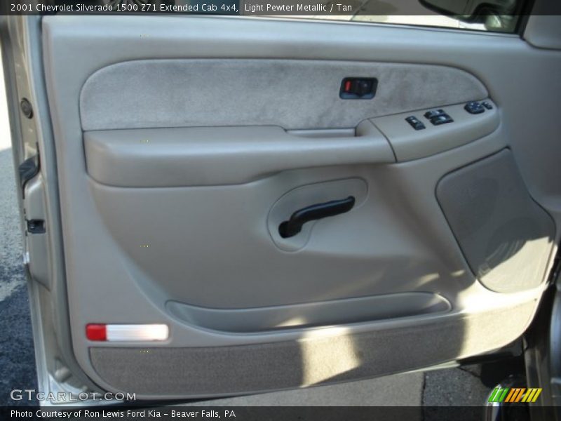 Light Pewter Metallic / Tan 2001 Chevrolet Silverado 1500 Z71 Extended Cab 4x4