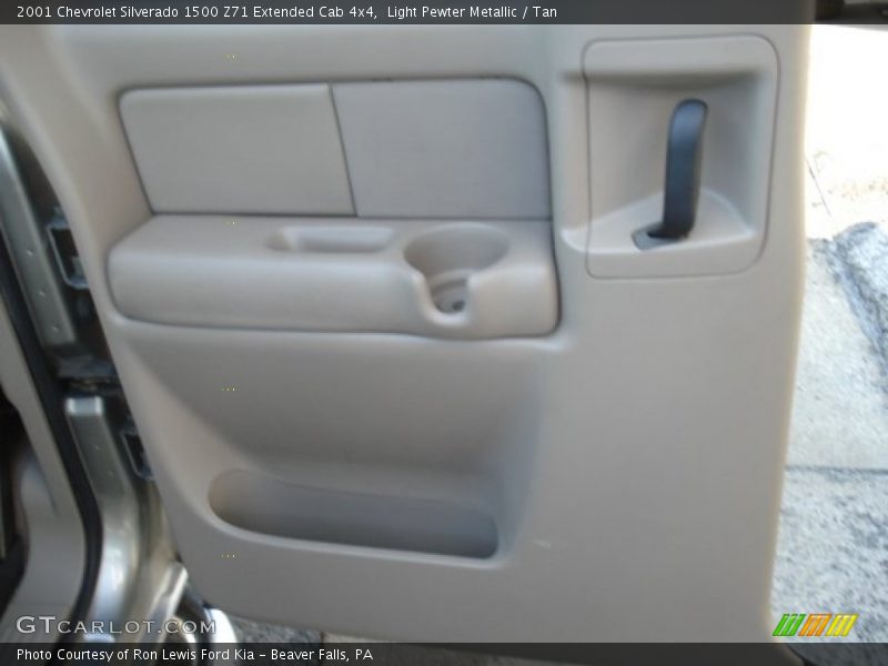 Light Pewter Metallic / Tan 2001 Chevrolet Silverado 1500 Z71 Extended Cab 4x4