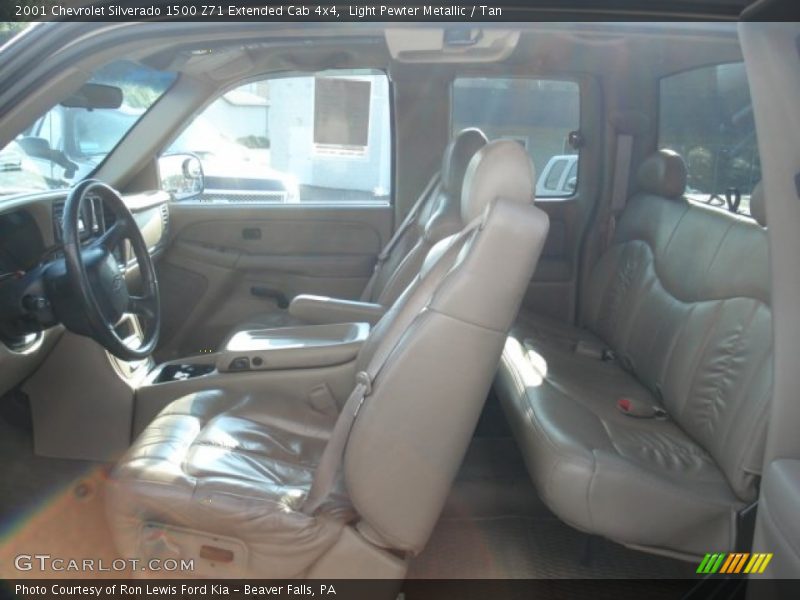 Light Pewter Metallic / Tan 2001 Chevrolet Silverado 1500 Z71 Extended Cab 4x4