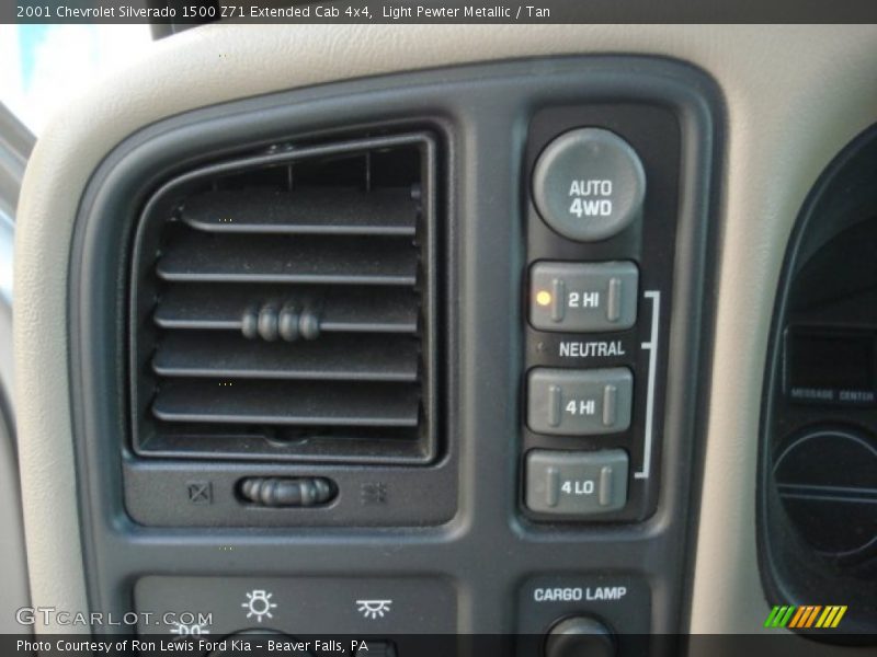 Light Pewter Metallic / Tan 2001 Chevrolet Silverado 1500 Z71 Extended Cab 4x4