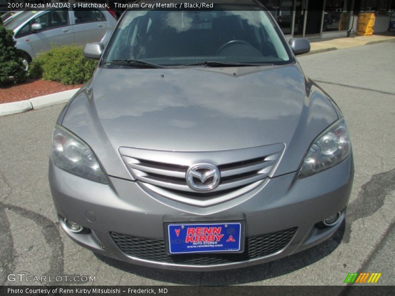 Titanium Gray Metallic / Black/Red 2006 Mazda MAZDA3 s Hatchback