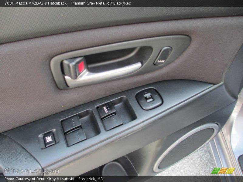 Titanium Gray Metallic / Black/Red 2006 Mazda MAZDA3 s Hatchback