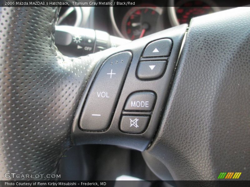 Titanium Gray Metallic / Black/Red 2006 Mazda MAZDA3 s Hatchback