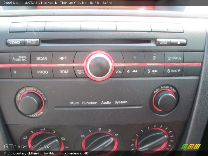 Titanium Gray Metallic / Black/Red 2006 Mazda MAZDA3 s Hatchback