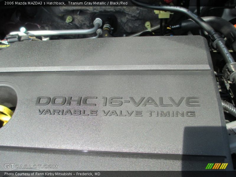 Titanium Gray Metallic / Black/Red 2006 Mazda MAZDA3 s Hatchback