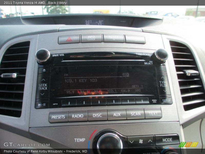 Black / Ivory 2011 Toyota Venza I4 AWD