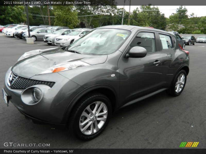 Gun Metallic / Black/Silver Trim 2011 Nissan Juke S AWD
