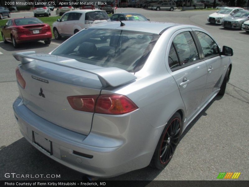 Apex Silver Metallic / Black 2008 Mitsubishi Lancer GTS