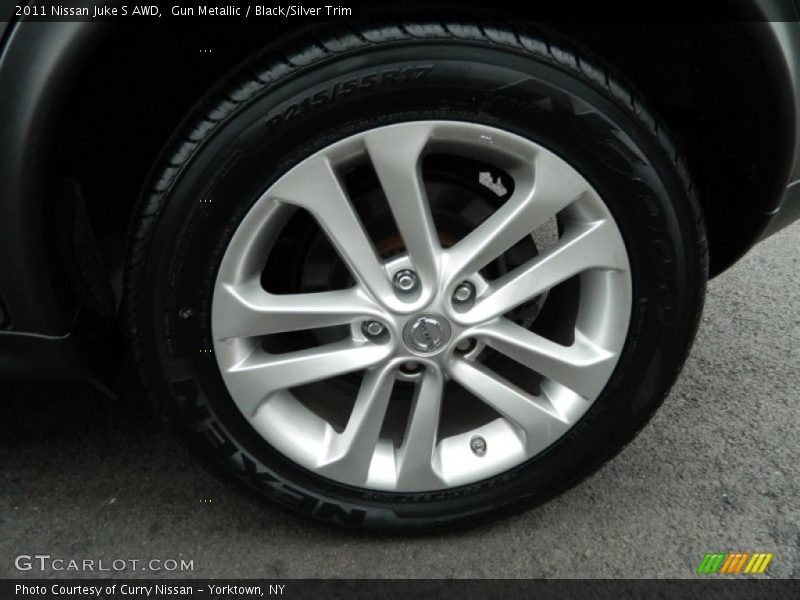 Gun Metallic / Black/Silver Trim 2011 Nissan Juke S AWD