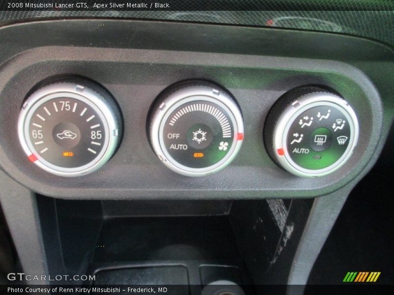 Apex Silver Metallic / Black 2008 Mitsubishi Lancer GTS