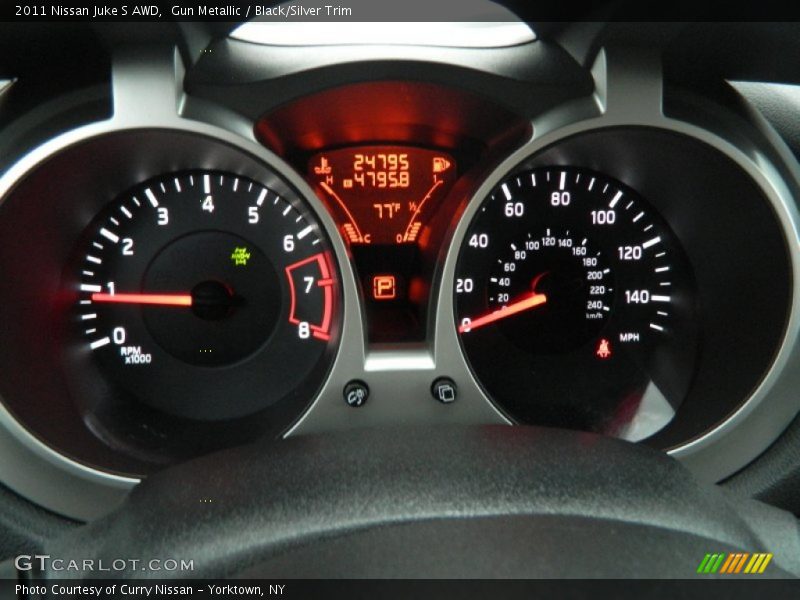Gun Metallic / Black/Silver Trim 2011 Nissan Juke S AWD