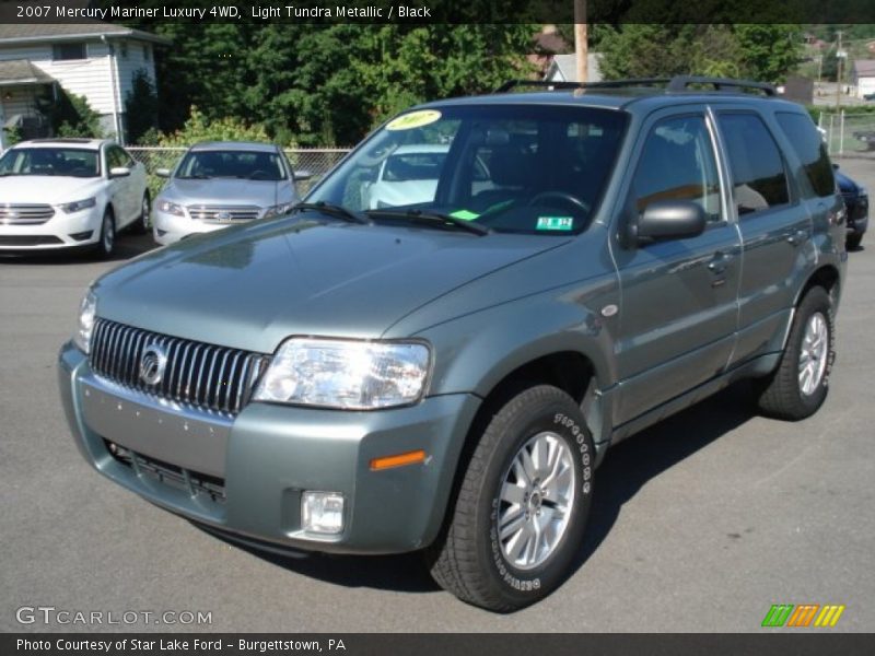 Light Tundra Metallic / Black 2007 Mercury Mariner Luxury 4WD