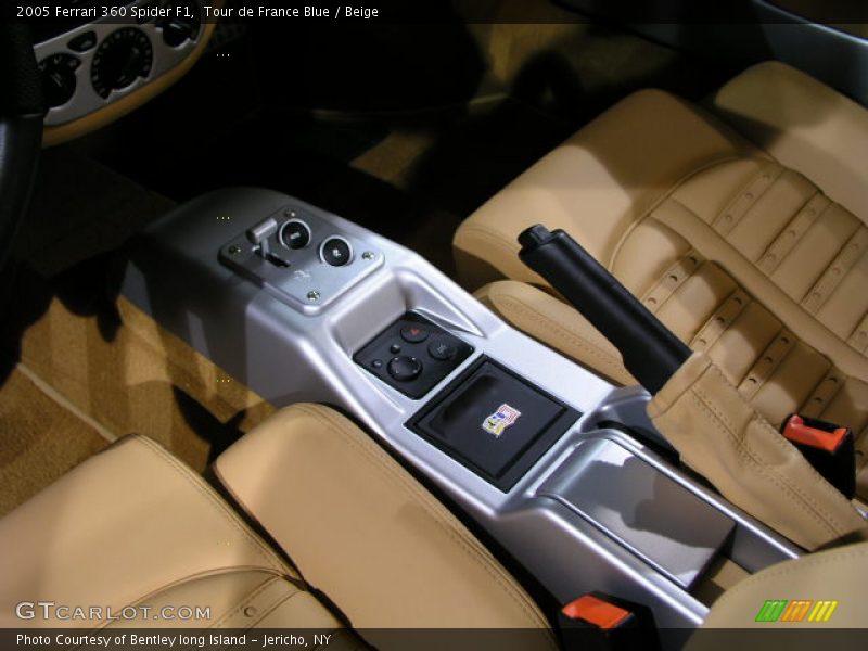 2005 Ferrari 360 Spider F1 in Tour de France Blue / Beige, Center Console - 2005 Ferrari 360 Spider F1