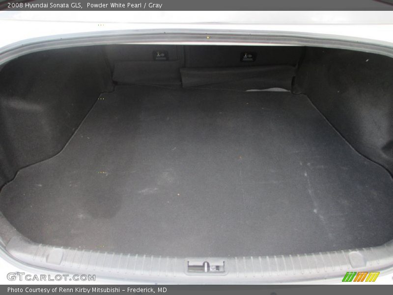 Powder White Pearl / Gray 2008 Hyundai Sonata GLS