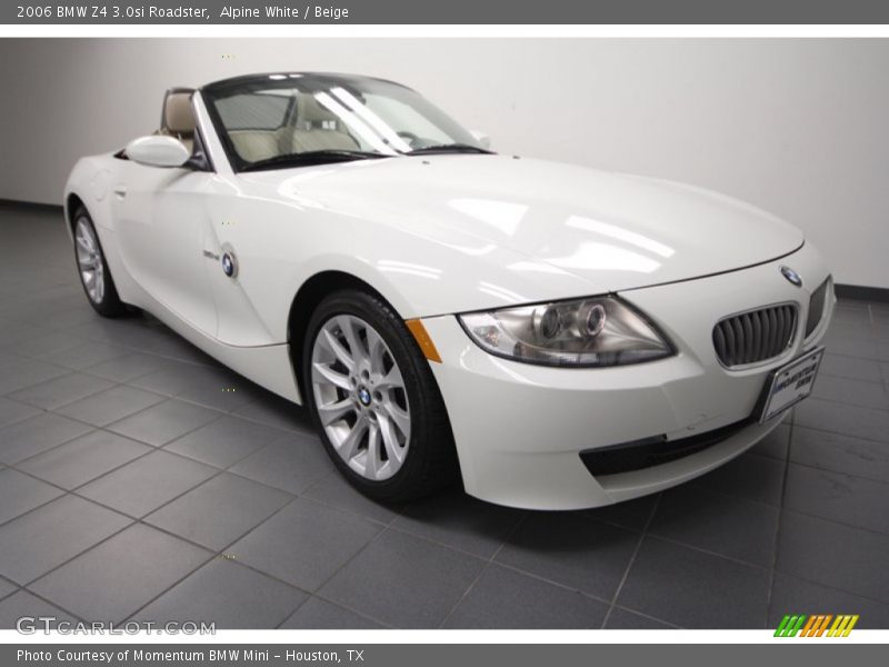 Alpine White / Beige 2006 BMW Z4 3.0si Roadster