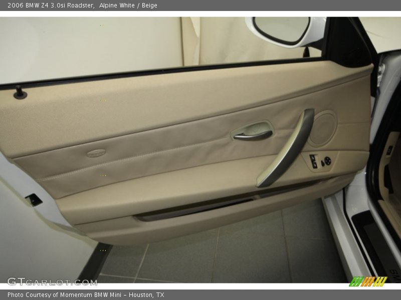 Alpine White / Beige 2006 BMW Z4 3.0si Roadster