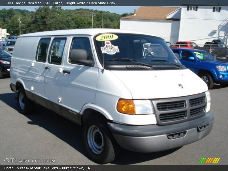 Bright White / Dark Slate Gray 2001 Dodge Ram Van 1500 Cargo
