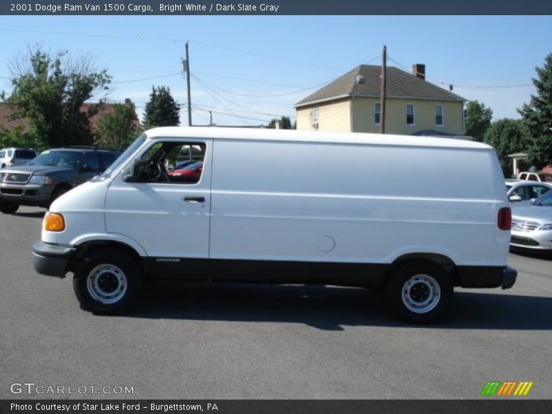Bright White / Dark Slate Gray 2001 Dodge Ram Van 1500 Cargo