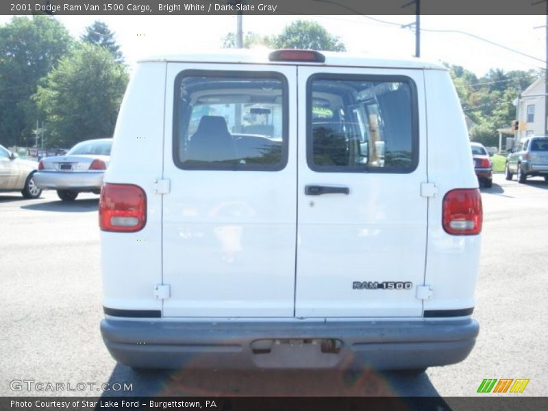 Bright White / Dark Slate Gray 2001 Dodge Ram Van 1500 Cargo