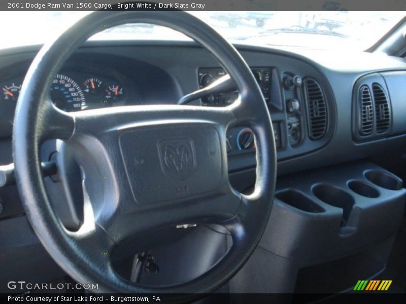 Bright White / Dark Slate Gray 2001 Dodge Ram Van 1500 Cargo