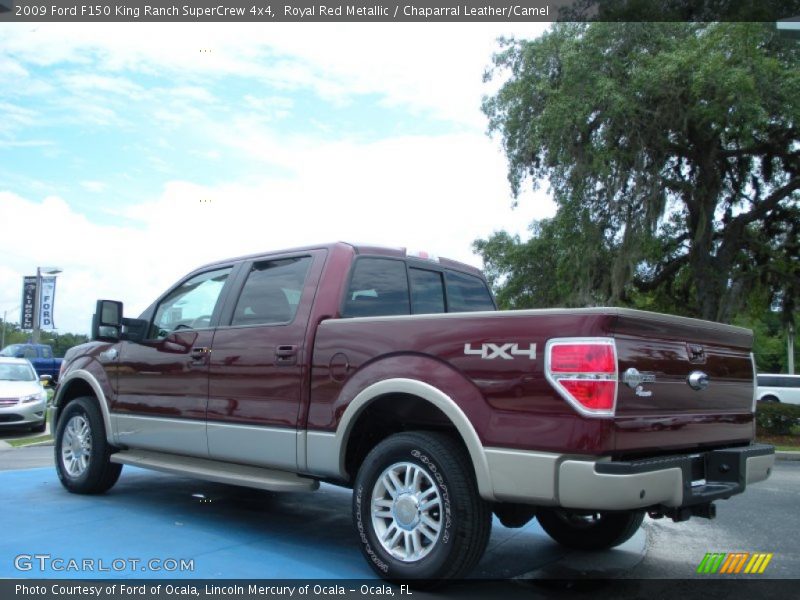 Royal Red Metallic / Chaparral Leather/Camel 2009 Ford F150 King Ranch SuperCrew 4x4