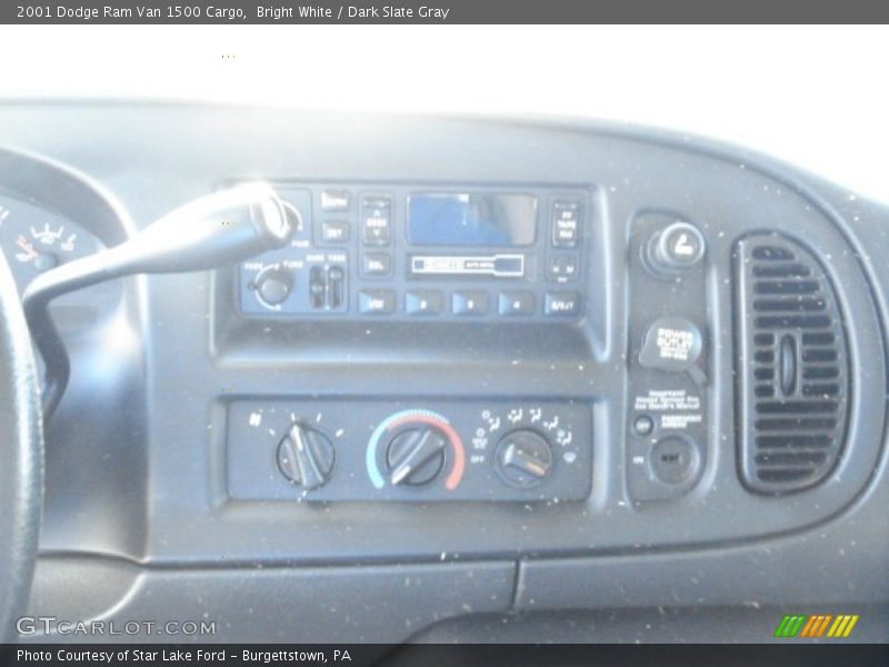 Bright White / Dark Slate Gray 2001 Dodge Ram Van 1500 Cargo