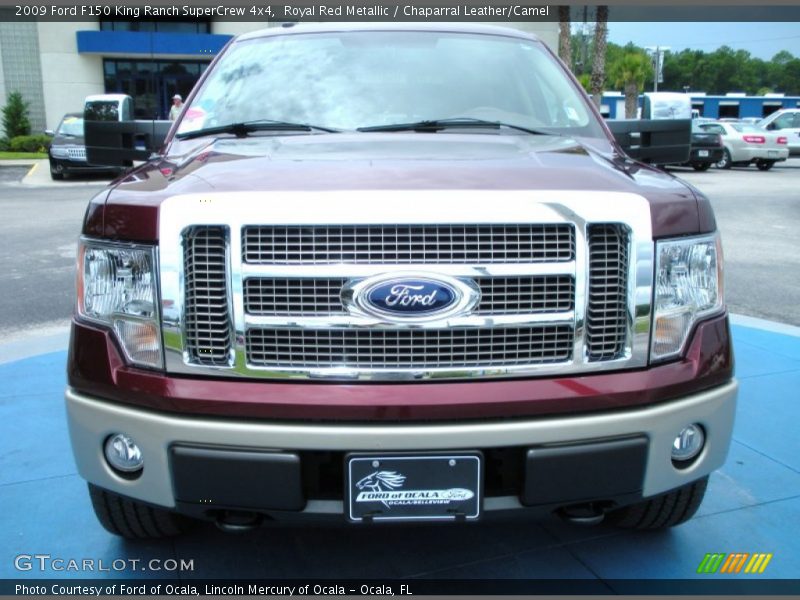Royal Red Metallic / Chaparral Leather/Camel 2009 Ford F150 King Ranch SuperCrew 4x4