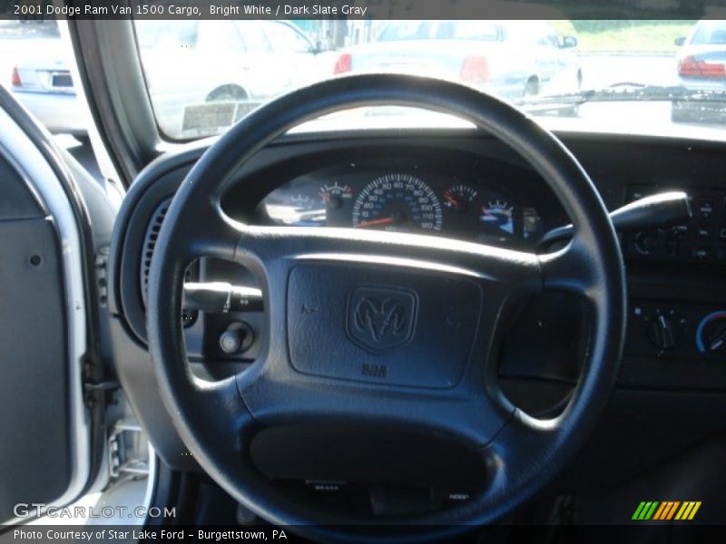 Bright White / Dark Slate Gray 2001 Dodge Ram Van 1500 Cargo