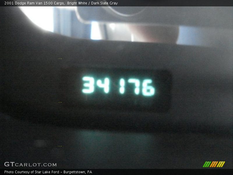Bright White / Dark Slate Gray 2001 Dodge Ram Van 1500 Cargo