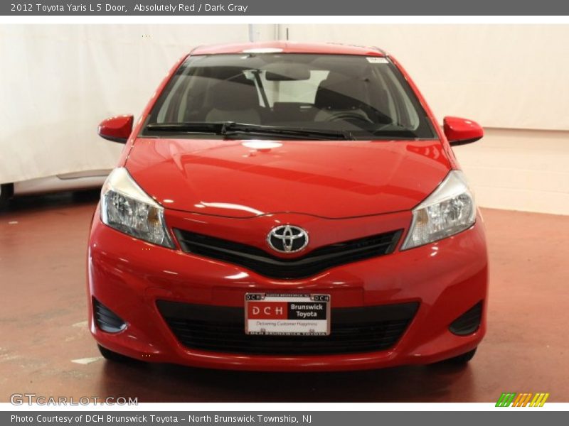 Absolutely Red / Dark Gray 2012 Toyota Yaris L 5 Door