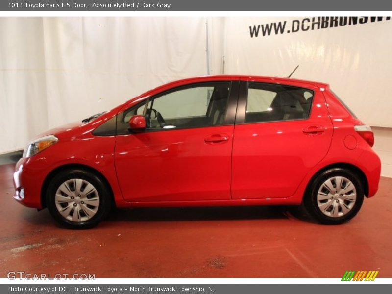 Absolutely Red / Dark Gray 2012 Toyota Yaris L 5 Door