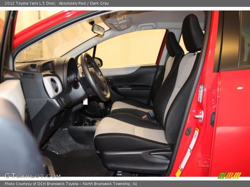 Absolutely Red / Dark Gray 2012 Toyota Yaris L 5 Door