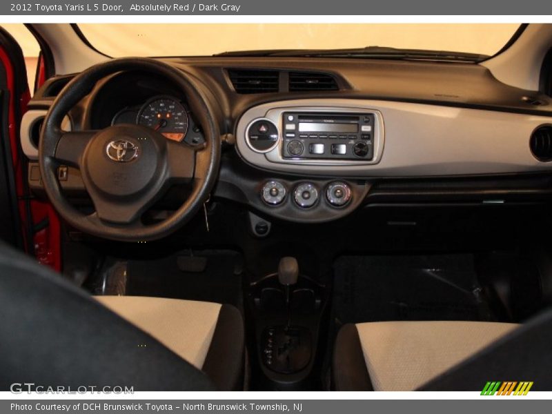 Absolutely Red / Dark Gray 2012 Toyota Yaris L 5 Door