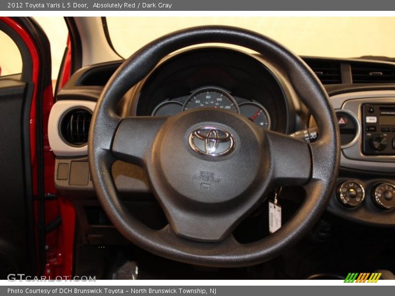 Absolutely Red / Dark Gray 2012 Toyota Yaris L 5 Door