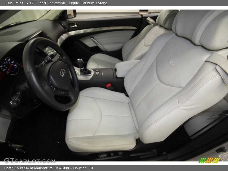 Front Seat of 2009 G 37 S Sport Convertible