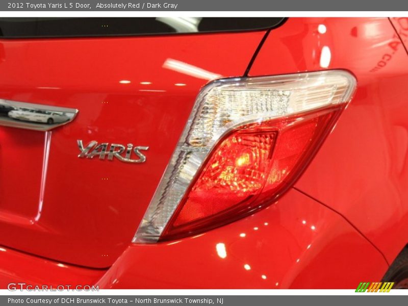 Absolutely Red / Dark Gray 2012 Toyota Yaris L 5 Door