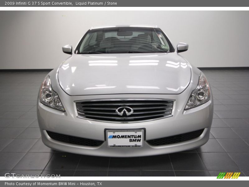 Liquid Platinum / Stone 2009 Infiniti G 37 S Sport Convertible