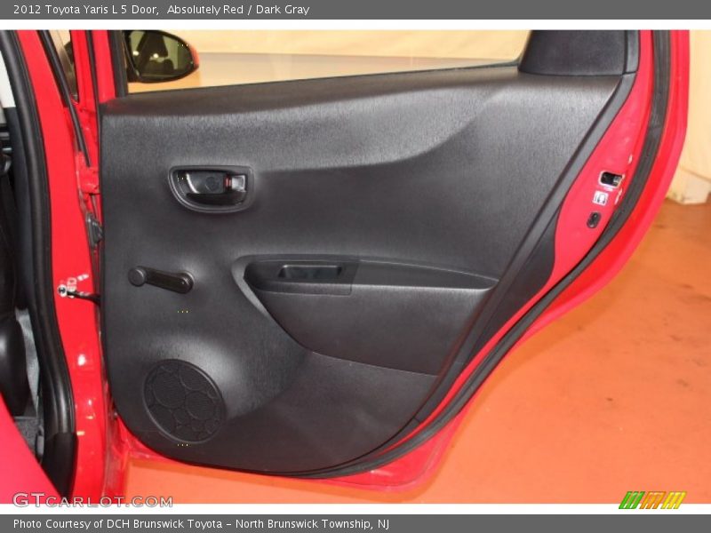 Absolutely Red / Dark Gray 2012 Toyota Yaris L 5 Door