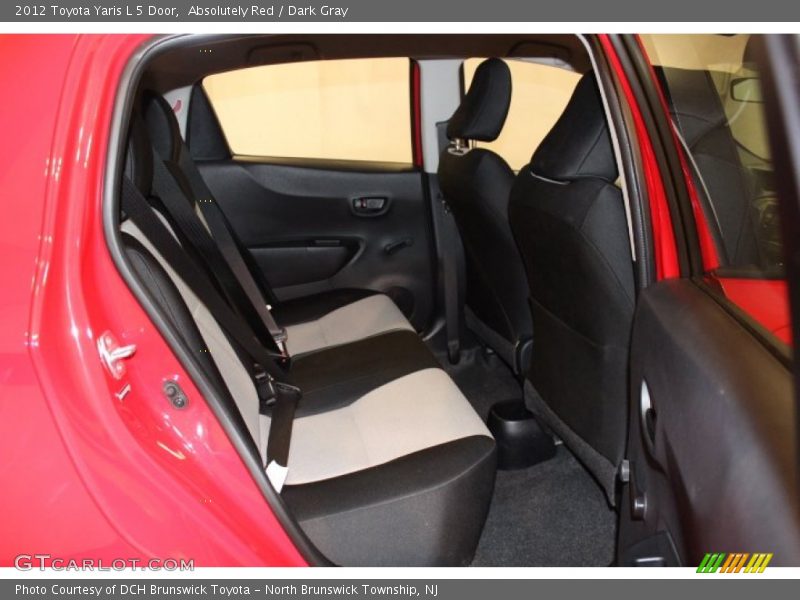 Absolutely Red / Dark Gray 2012 Toyota Yaris L 5 Door