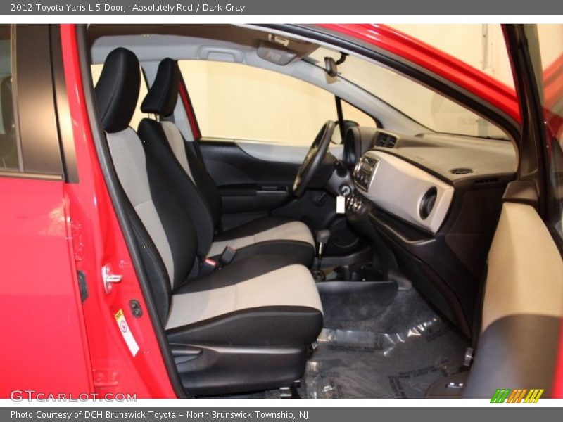 Absolutely Red / Dark Gray 2012 Toyota Yaris L 5 Door