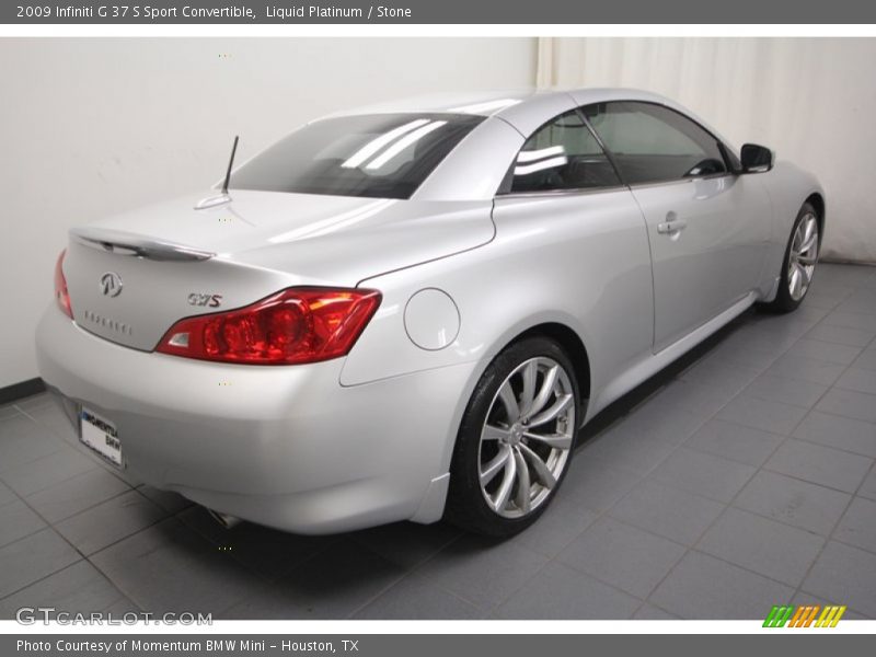 Liquid Platinum / Stone 2009 Infiniti G 37 S Sport Convertible