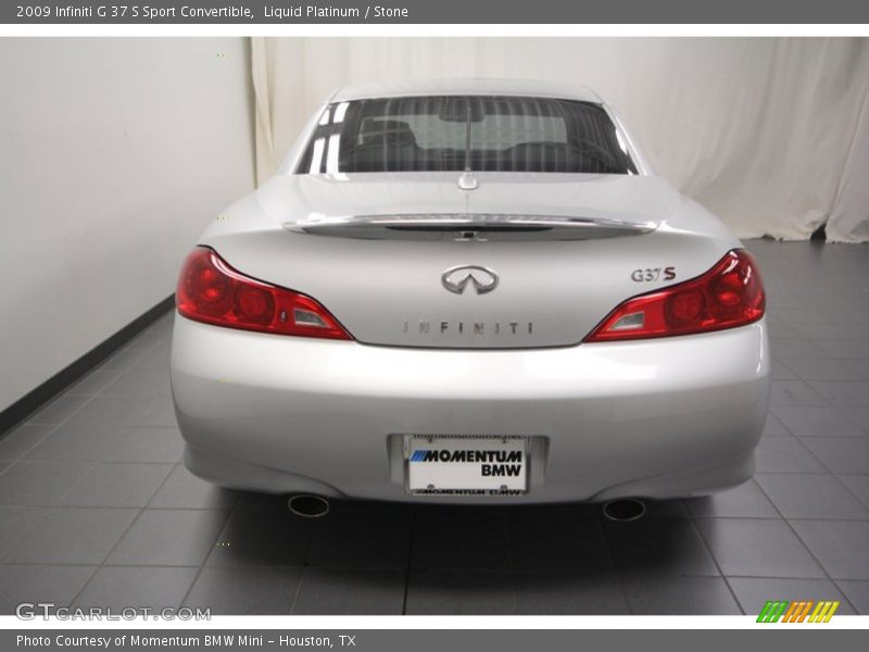 Liquid Platinum / Stone 2009 Infiniti G 37 S Sport Convertible