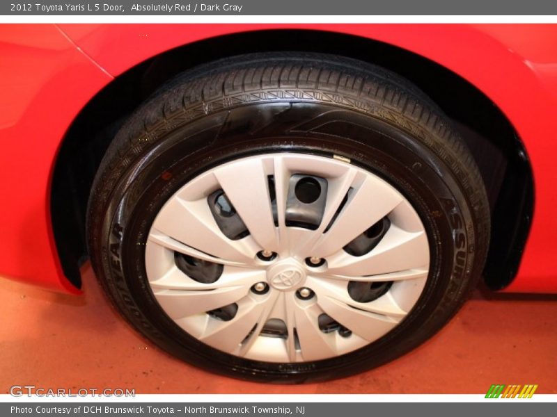 Absolutely Red / Dark Gray 2012 Toyota Yaris L 5 Door